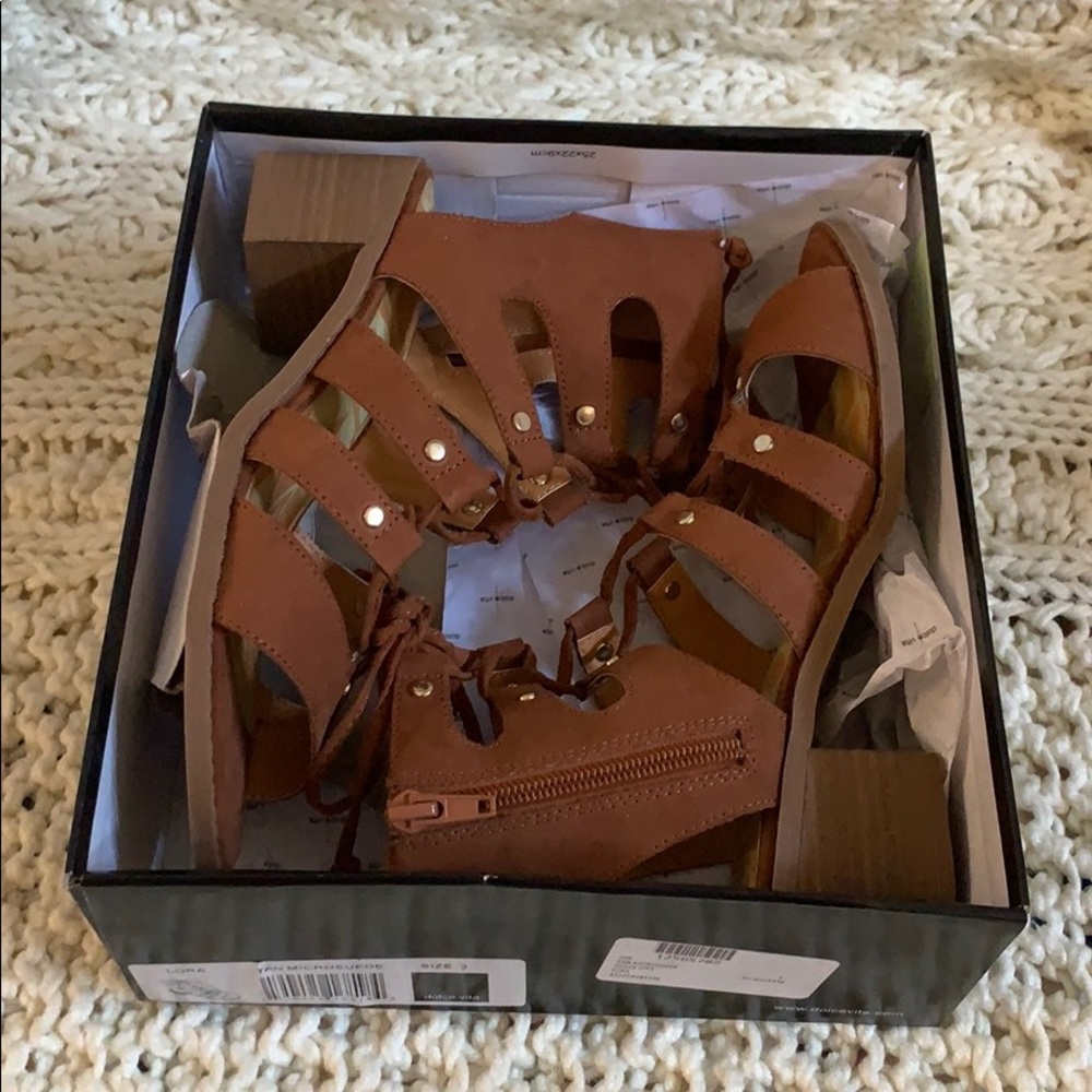 New Tan Microsuede Dolce Vita Lora